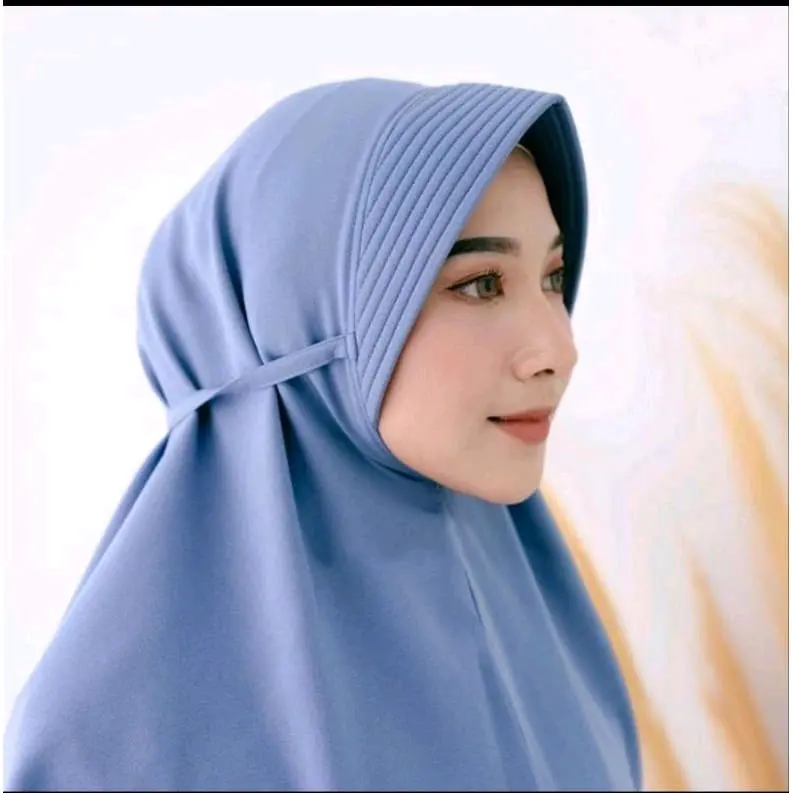 JILBAB BERGO SIMPEL PAD TALI CRINGKEL AIRFLOW Crinkle Instan Khimar Rayon