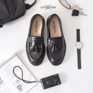 Lederweren - Leder Loafer 2 - Sepatu Loafer Pria | Sepatu Slip On Formal Flat Shoes loafers old money Kerja