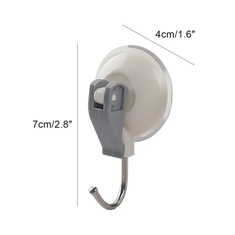 Móc Cốc Hút, 2 Chiếc, Giá Chân Không Có Thể Tháo Rời Cho Nhà Vệ Sinh, Phòng Tắm Và Nhà Bếp, Móc Treo Khăn, Móc Hút Chắc Chắn Và Không Dấu Vết, Lưu Trữ 1