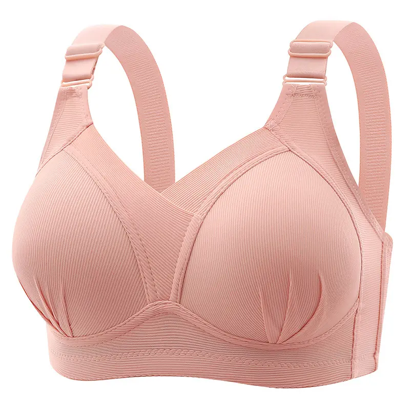 Áo Ngực Không Gọng, Nữ Cỡ Lớn, Phong Cách Mới, Chun, Thích Hợp Cho Cỡ 36-46, Bán Chạy, Mẫu Mới Nhung Voi 1