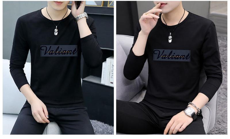 Product Introduction of Áo Thun Cotton, Dành Cho Nam Giới, Dài Tay Áo, Cổ Tròn, Mùa Xuân Và Mùa Thu Mới, Áo Sơ Mi Lớp Nền Quần Áo, Quần Áo Hợp Xu hướng Áo Sơ Mi Nhỏ Thích Hợp Cho Mùa Thu, Có Thể Mặc Bên Trong Và Bên Ngoài 13