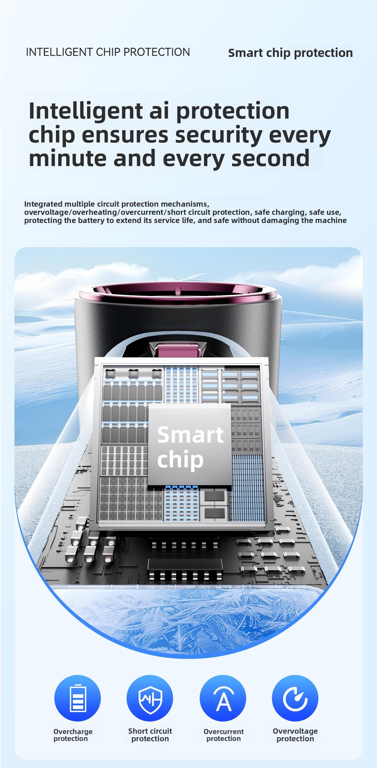 Kipas Pendingin, Kipas Genggam Mini Bergaya, Kecepatan Angin Ekstra Tinggi dengan 100 Pengaturan Kecepatan, Kipas Turbin Portabel untuk Luar Ruangan