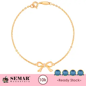 Gelang Emas Nara Coquette Ribbon Gold 10K Semar Nusantara