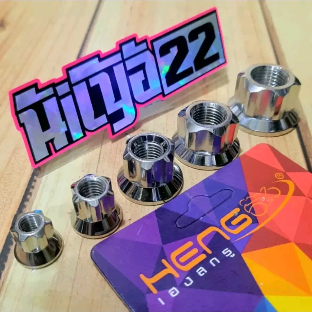 Mur 10 12 14 17 19 stainless probolt model gear tinggi m6 m8 m10 m12 m14 stainless anti karat original Heng Thailand