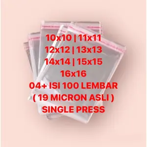 10x10 11x11 12x12 13x13 14x14 15x15 16x16 17x17 04+ 19 MICRON | PLASTIK OPP ROTI PIA COOKIES