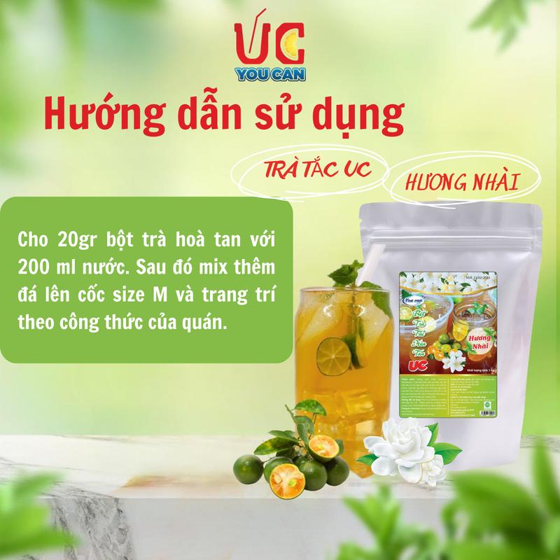  50Cốc Trà Hòa Tan UC Vị Tắc Hương Nhài Hàng Công Ty Thơm Ngon Chuẩn Vị,Dễ Pha Không Cần Ủ Trà,Trà Xanh 