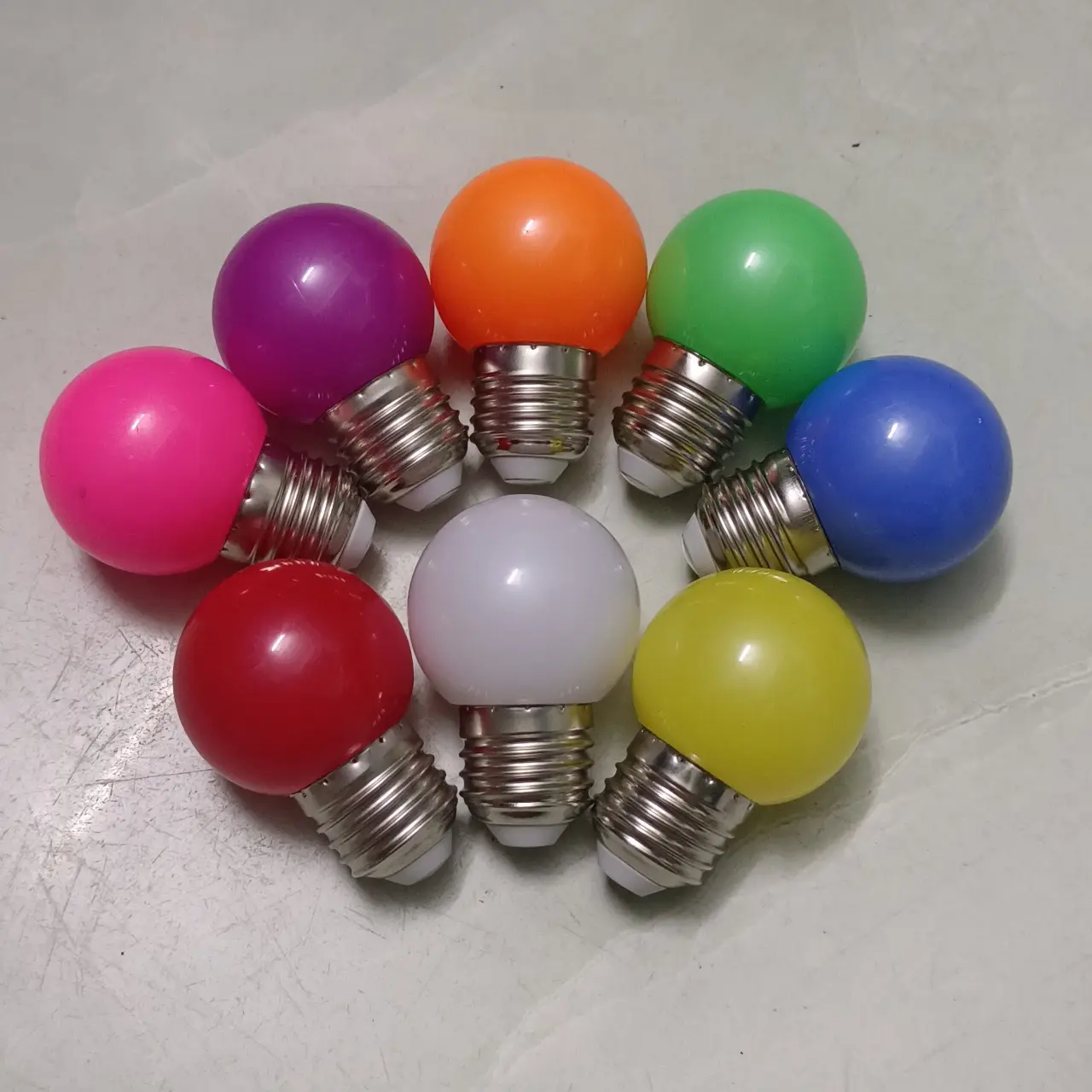 [10 bóng] Bóng đèn led trang trí 1w đủ màu đèn led ngoài trời