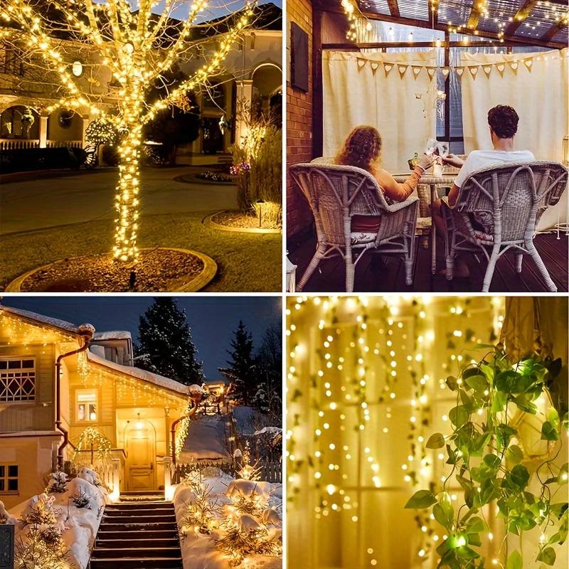 Product Introduction of Solar-Powered LED Outdoor String Lights, 10.06meter 100 Leds, Starry Fairy Lights for Wedding And Various Scenes, Touch Control, Blinking Feature, Removable Photovoltaic Module, Nickel Battery, No Remote - Solar Charged Garden & Landscape Decoration Light 7