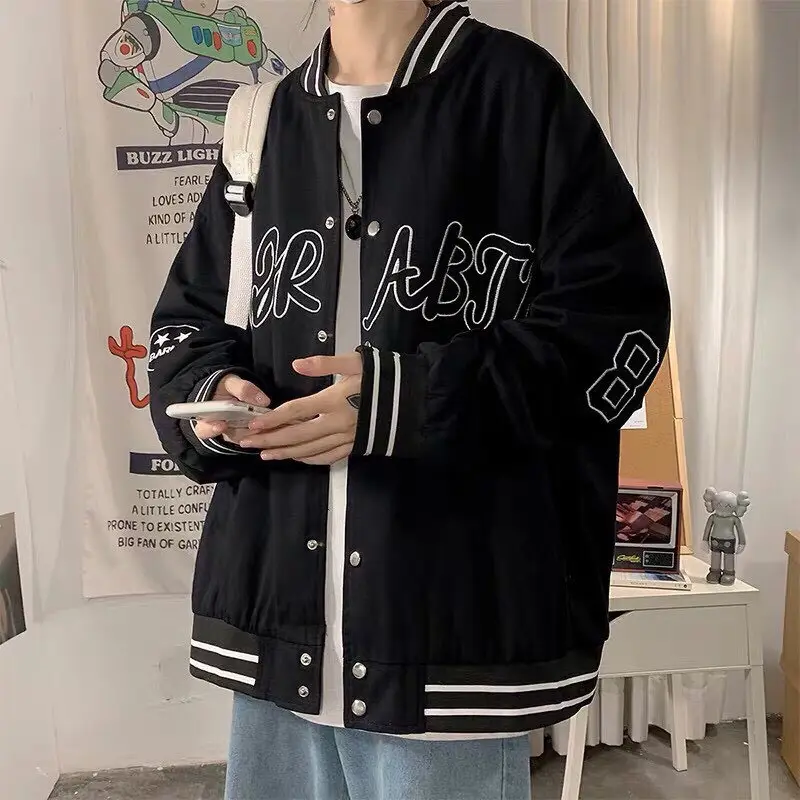 Áo khoác bomber dù unisex form rộng 2 lớp 28 Menswear Nam Jacket Trắng