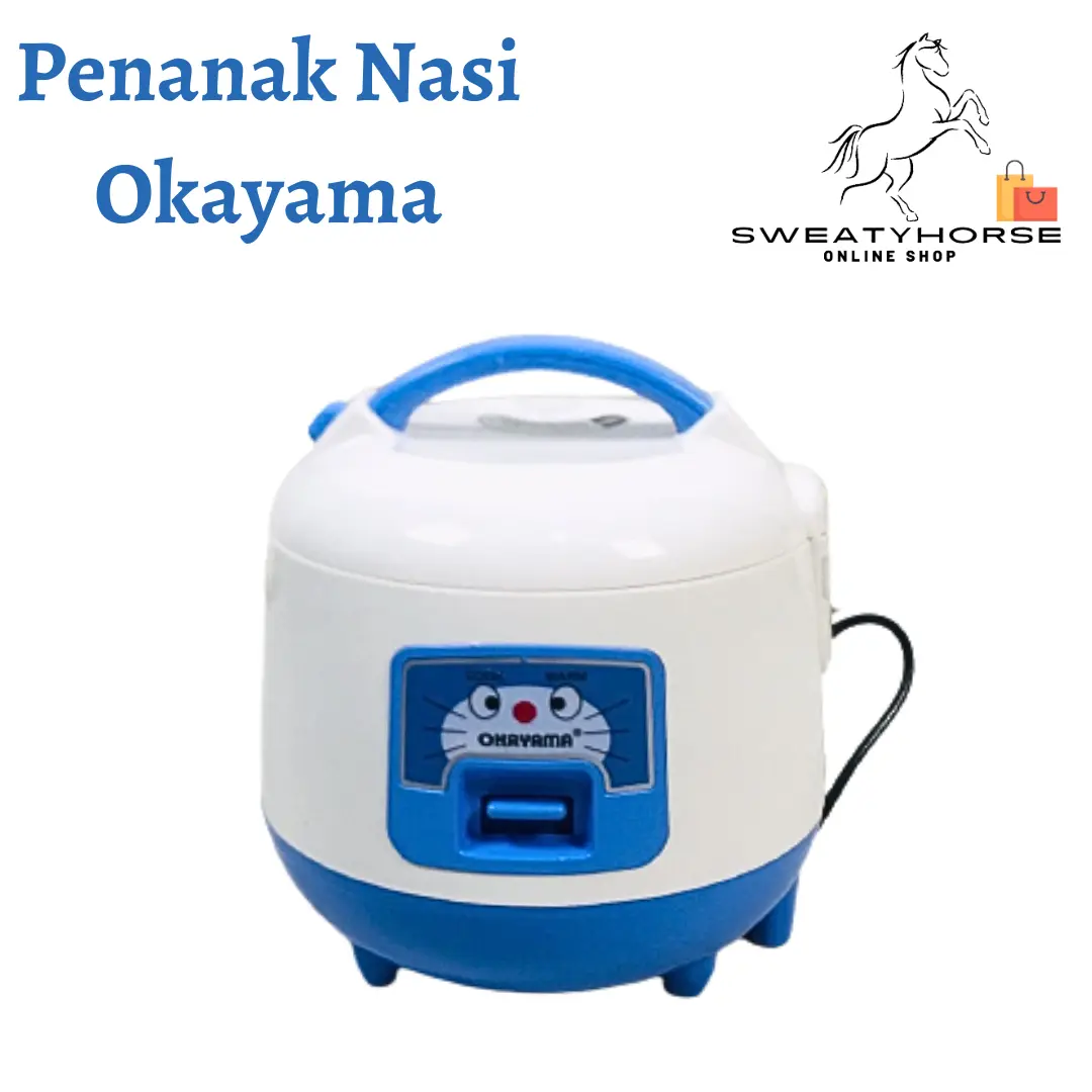 Magiccom Mini/Rice cooker/Magiccom 1 liter 3 in 1 Okayama OK-105 Biru Merah Putih Penanak Penghangat