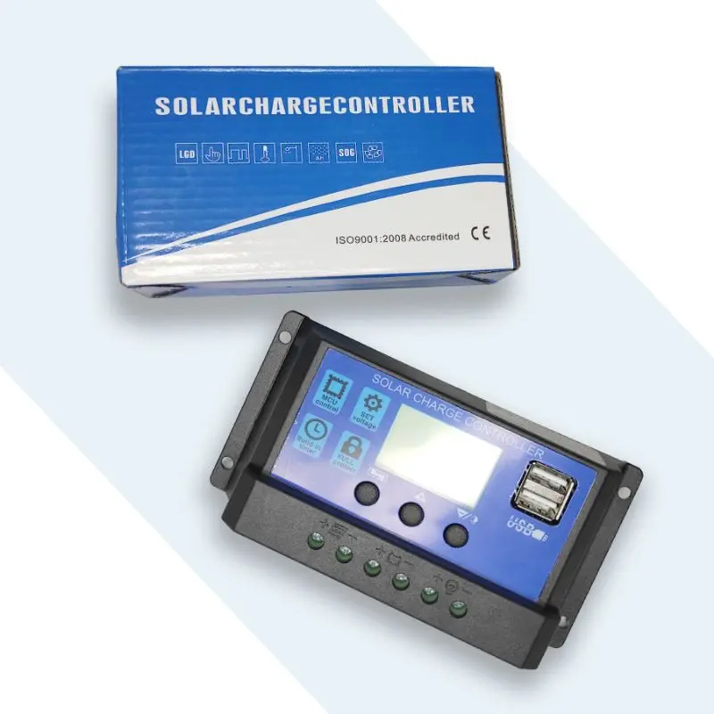 สวัสดิการสด โซลาร์ ชาร์เจอร์ 12V-24V  10A/30A solar charge controller