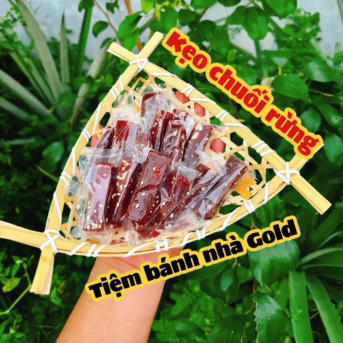 Kẹo chuối ngào rừng nhà làm, chuối xiêm đen ngào rừng