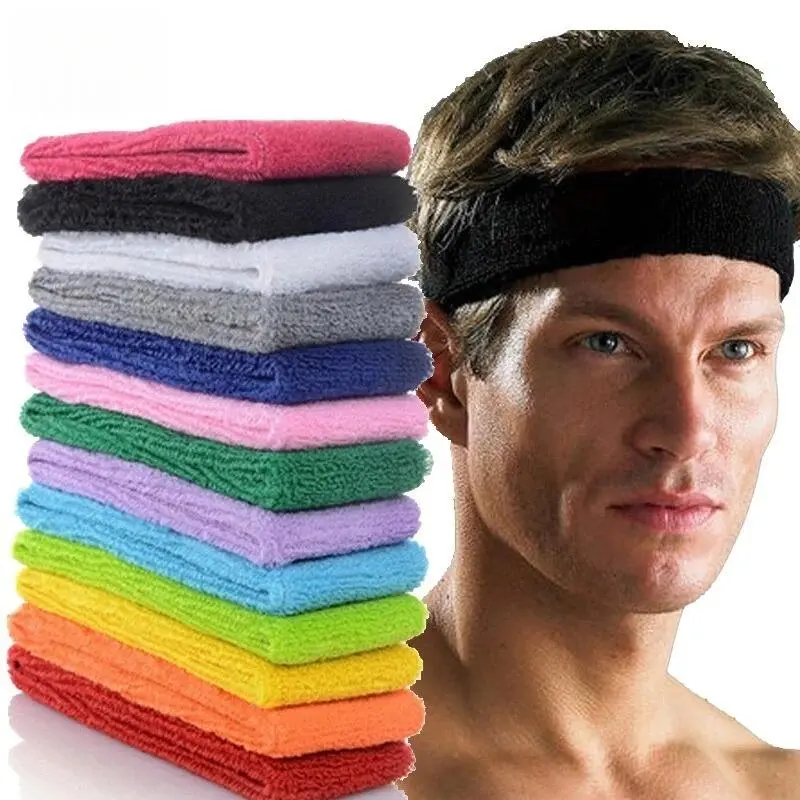 Colorful cotton sports headband/high elasticity breathable sports yoga headscarf/neutral outdoor carnival headband, suitable for stretching exercises in the gym