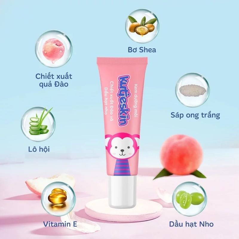 ￼Son dưỡng môi dạng kem không chứa Paraben, Corticoid, Silicon an toàn lành tính cho mẹ và bé 2