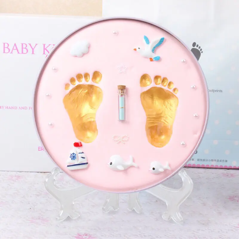 Hộp in dấu chân tay bé (20x20cm) lưu giữ kỉ niệm bé 5