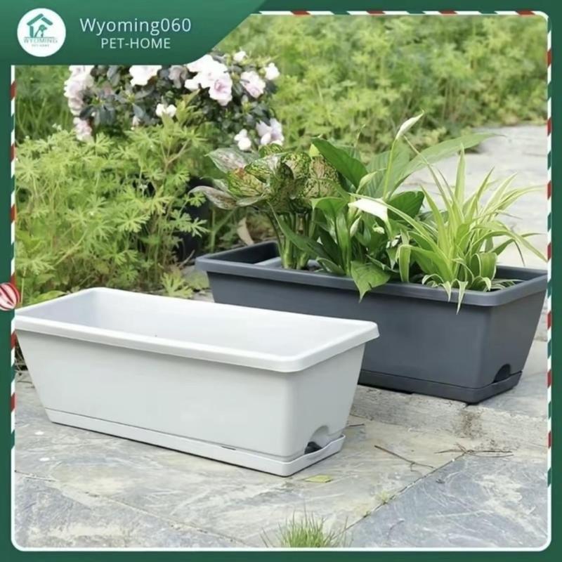 Product Introduction of Chậu nhựa trồng rau trồng hoa cây cảnh thông minh hình chữ nhật 48x20x16cm tiện ích 13