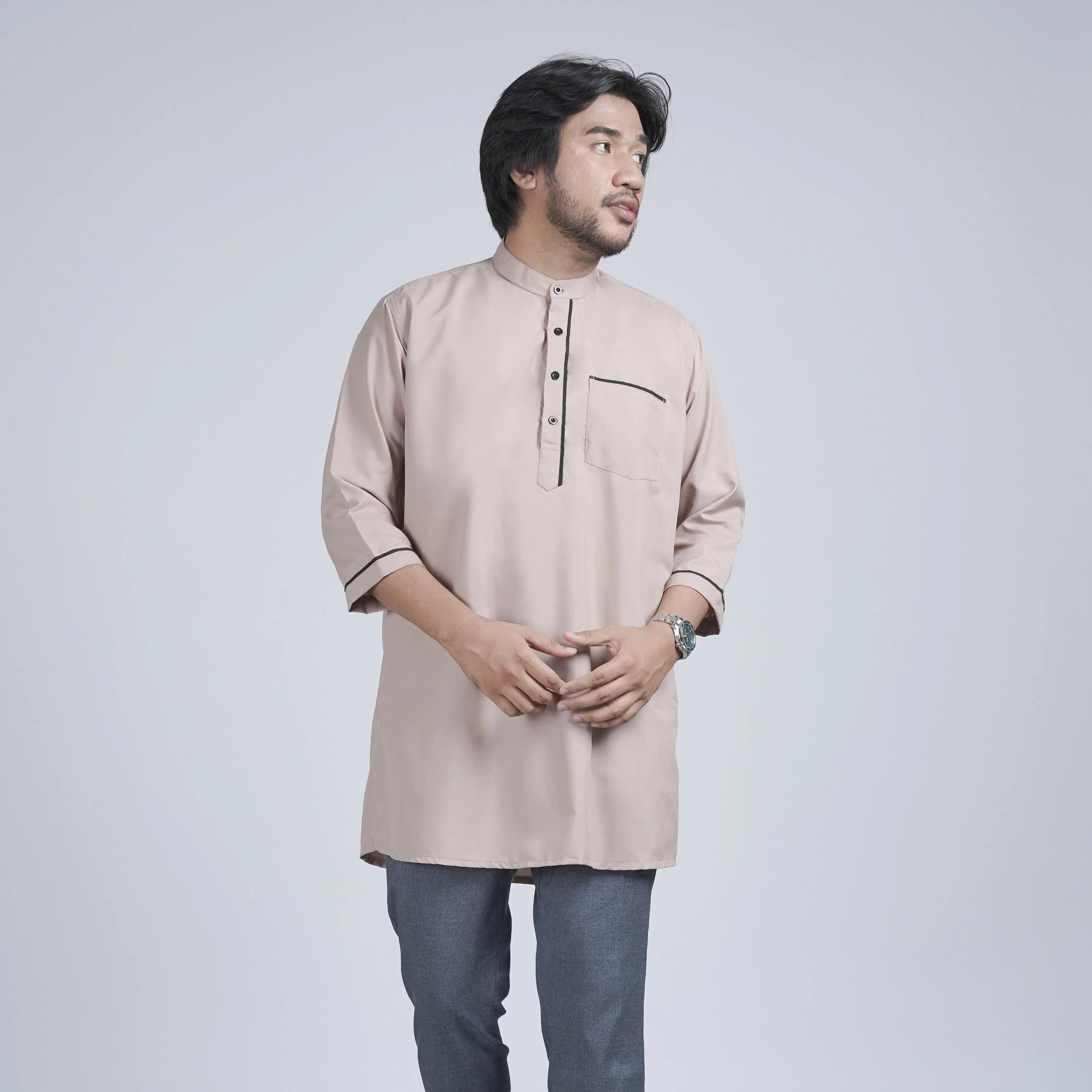 Baju Koko Kurta Pakistan Pria QOMISHU QAP SIGNATURE