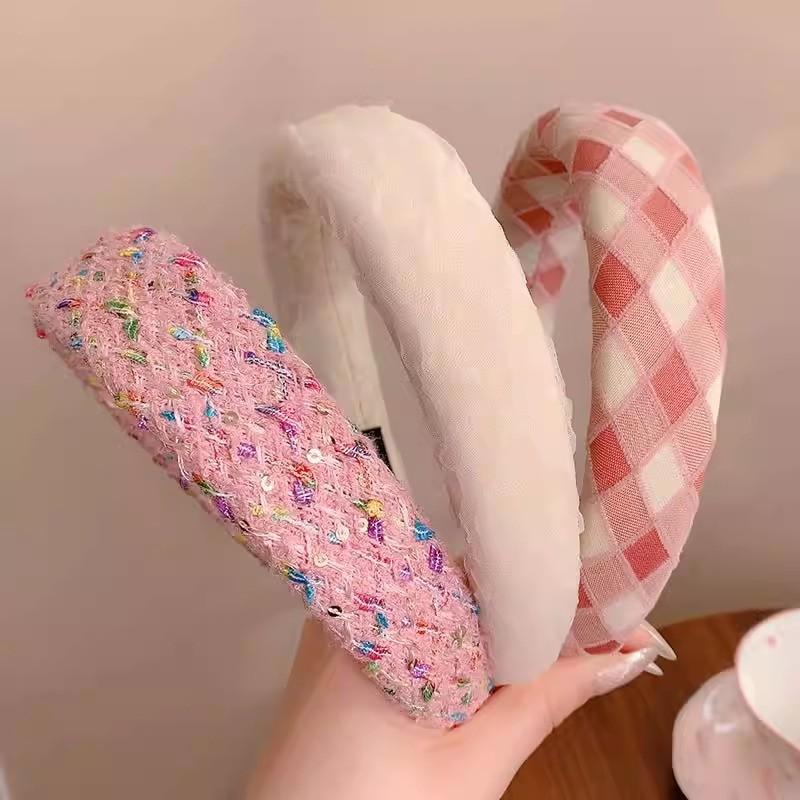 Băng Đô Nữ, Màu Hồng, Thiết Kế Dễ Thương, Mới, Đơn Giản, Thích Hợp Để Rửa Mặt 5