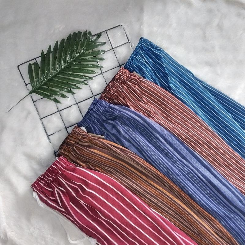 Product Introduction of Celana Harian Salur Wanita Size Pendek 3/4 7/8 Panjang 0