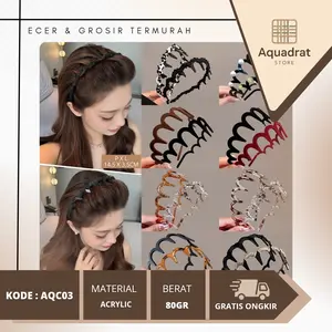 Bando Sisir Wanita Gerigi Korean Style Bandana Sirkam  Polos Viral Korean Style Dewasa