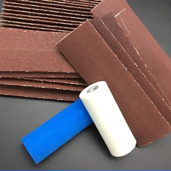 Trục  nhám lu gắn máy mài  cầm  tay 3