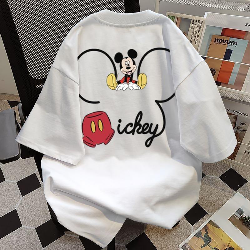 Product Introduction of Summer Casual Fun Cartoon Printing Design Loose Printing Crew Neck Short Sleeve T-Shirt Couple Top boxy  shirt oversized  shirt  men 6