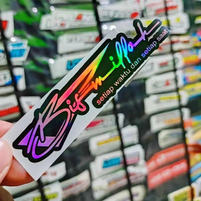 STIKER BISMILLAH ARAB / stiker bismillah / bismillah sukses / stiker motor / stiker helem / stiker islami / stiker viral / stiker kata kata 6