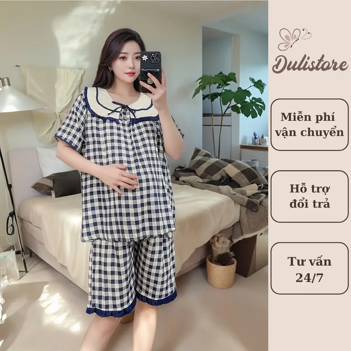 Đồ bầu mặc nhà,Bộ sau sinh cho mẹ 45-65kg