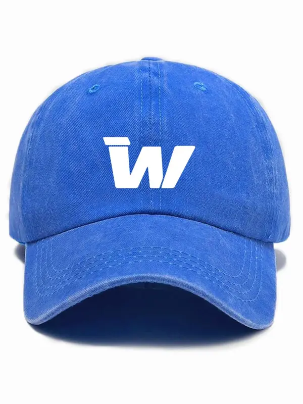 Unisex Casual WW Embroidery Baseball Cap, Vintage Washed Distressed Soft Top Outdoor Sun Protection Cap, Fashion Accessories for Men & Women 6