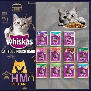 WHISKAS ADULT POUCH 80GR WISKAS CAT WET FOOD MAKANAN BASAH KUCING ORI