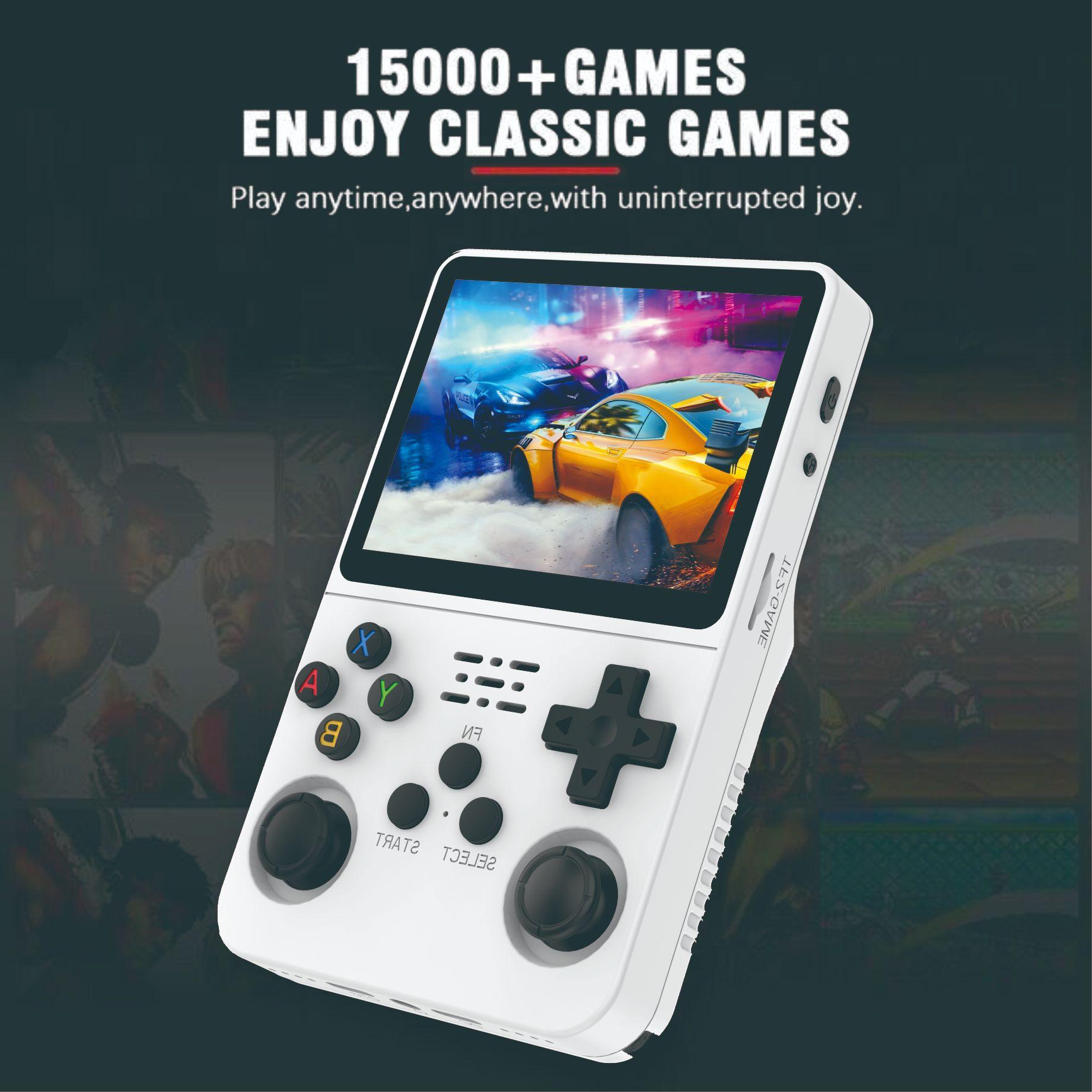 Retro R36S Handheld Video Game Console 3.5 Inch IPS Screen 128GB Preloaded Games Portable Pocket Player Linux System