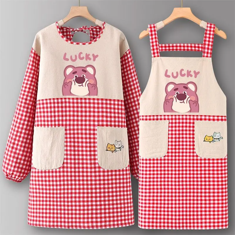 Tạp Dề Quần Yếm, Dài Tay, Cotton Nguyên Chất, Thích Hợp Cho Nhà Bếp Và Gia Đình, Nấu Ăn, Hàng Mới Về 2024, Người Có Ảnh Hưởng Trực Tuyến, Dễ Thương, Quần Áo Làm Việc Phục Vụ Ăn Uống, Dành Cho Nữ