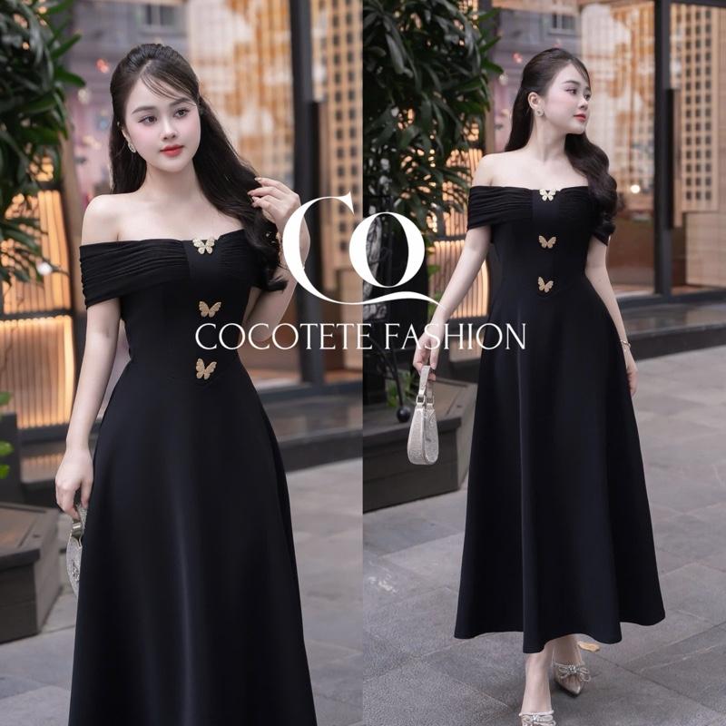 Product Introduction of COCOTETE - Váy Trượt Trễ Vai Dáng Xoè Thướt Tha Thiết Kế Dự Tiệc Duyên Dáng 31