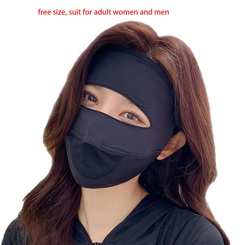 Product Introduction of New Breathable Ice Silk Mask Anti-UV Traceless Riding Face Mask Facial Gini Gift 14