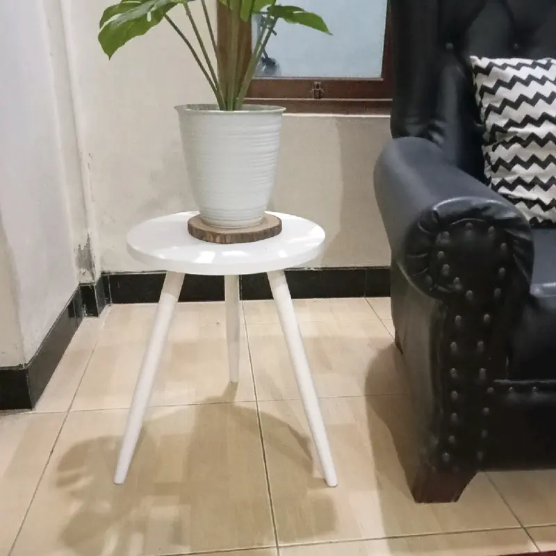 Meja Bulat Meja Samping Sofa Tamu Aestethic 1