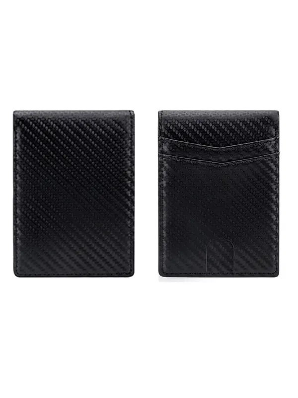 Men's Business Minimalist Carbon Fiber Pattern RFID Blocking Wallet, Exquisite Wallet with Card Slots, Trendy All-match & Exquisite Wallet for Birthday Gift 3