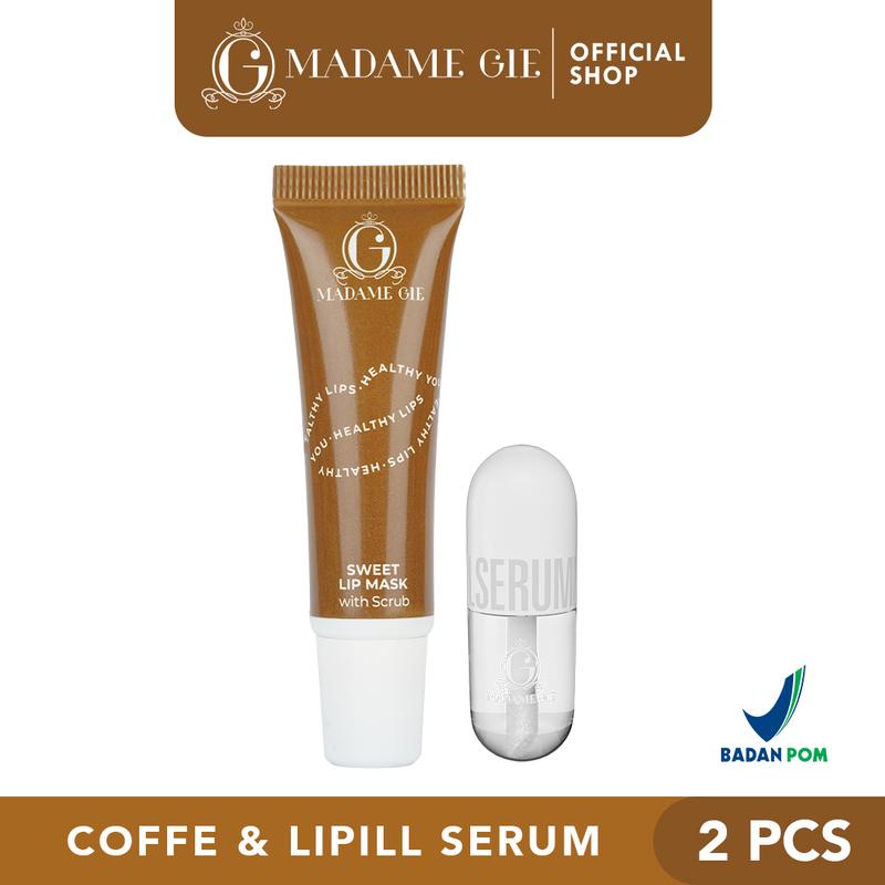 [FREE LIP BALM] Madame Lip Care Set - Untuk Bibir Gelap & Bibir Pecah-pecah Varian coffee watermelon Kering Lipbalm Vitamin 4