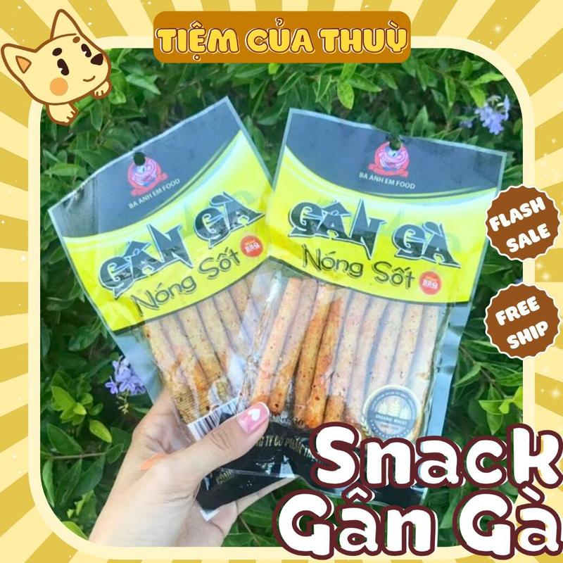  5 Gói Gân Gà Nóng Sốt Ba Anh Em Food Snack Cay Xé ăn vặt tuổi thơ cổng trường 