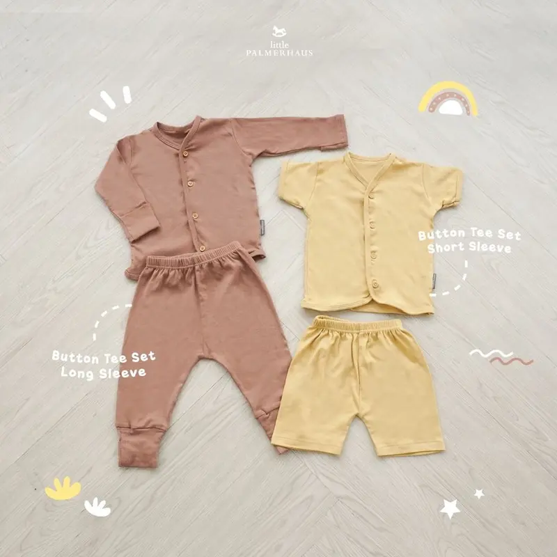 Little Palmerhaus Button Tee Short Sleeve - Setelan Bayi 2