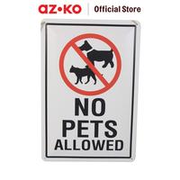 Gambar KRISBOW SIGN LABEL NO PETS ALLOWED 30X20 CM dari AZKO ID Kota Administrasi Jakarta Timur 1 Tokopedia