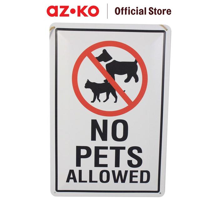 Gambar KRISBOW SIGN LABEL NO PETS ALLOWED 30X20 CM dari AZKO ID Kota Administrasi Jakarta Timur Tokopedia