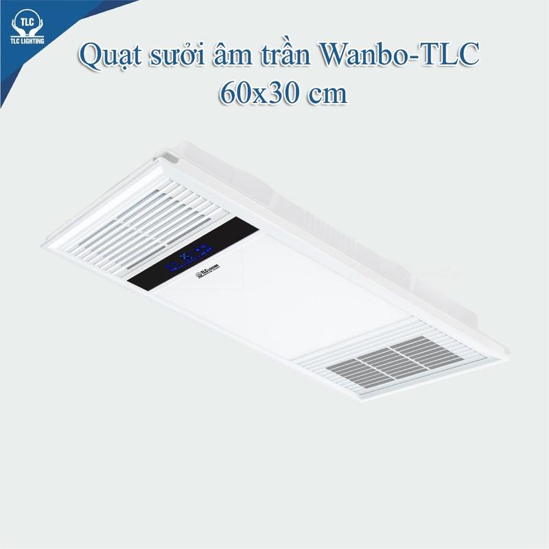 Quạt sưởi nhà tắm âm trần TLC đa năng Luxury 60x30cm, Quạt sưởi âm trần