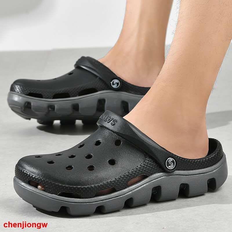 Dép Sục Cá Sấu Nam Thông Hơi Siêu Êm- Dép Sục Nhựa Lỗ Nam Đi Mưa Siêu Nhẹ - SL013