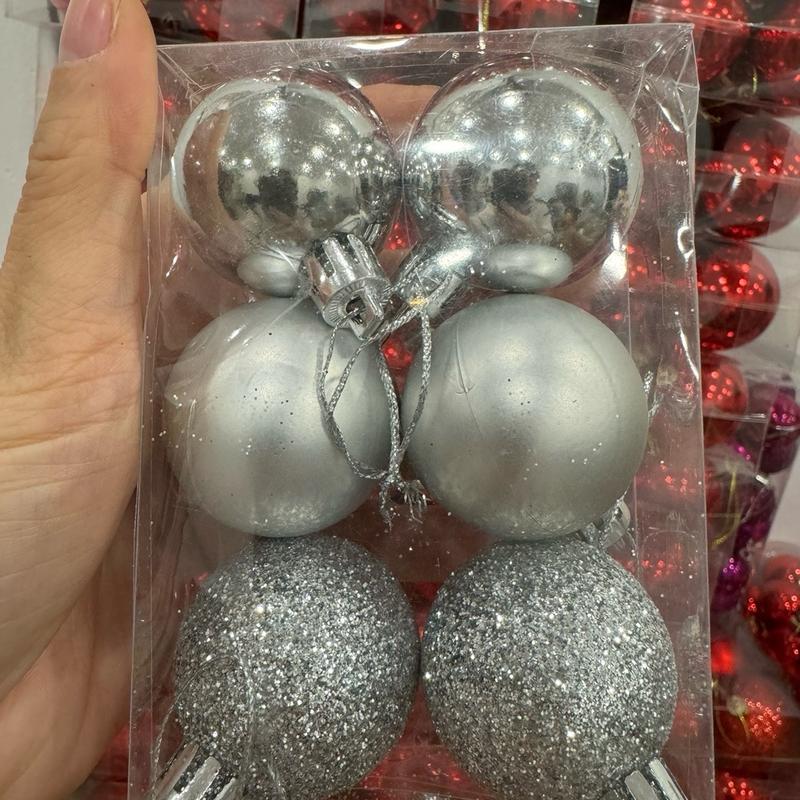 Hộp Châu (Đường Kính 6cm) Trang Trí Noel Giáng Sinh 1