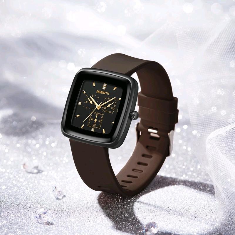 Jam Tangan Cewe Korea Analog Strap Rubber Jam Cewe Fashion Crono Silikon 2