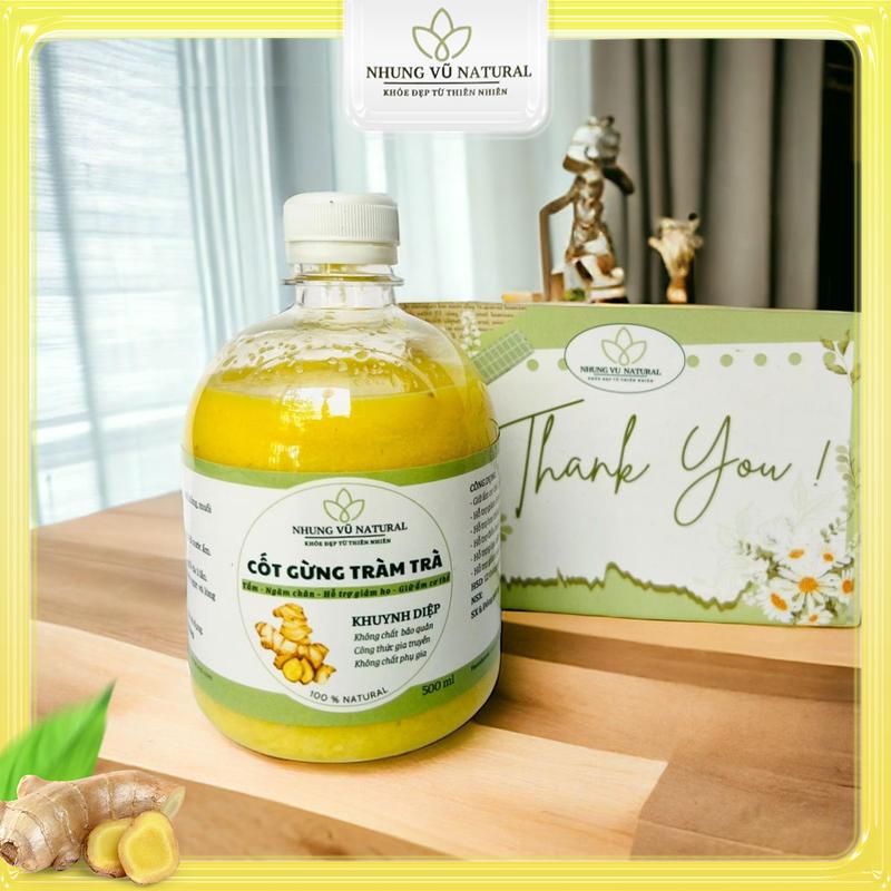 Cốt Gừng Tràm Khuynh Diệp Nhung Vũ 500ml - Pha Tắm, Ngâm Chân, Giữ Ấm Skincare dầu cho bé nuoctam thaoduoc sữa suat amgoidnee tam chobe sữa tắm nước lá dnee vietnam sữa  tắm suatambe tambe thao