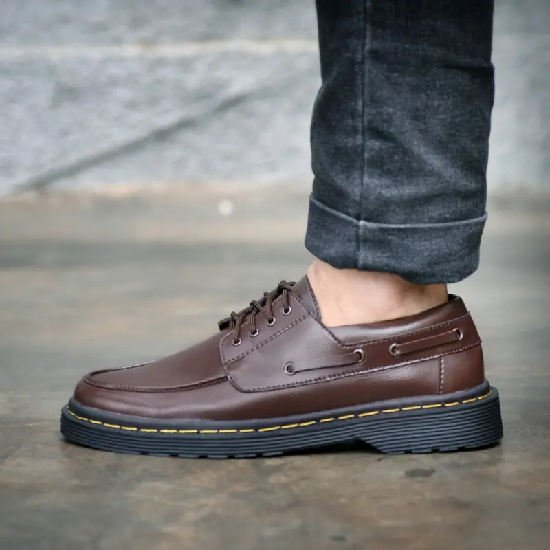 RIONZ x PERSIE SERIES - Sepatu Formal Pria Casual Kantoran Nikahan Kulit Syntetis Asli Original Pantofel Pria Resmi Formal Hitam Coklat Gaya Trendy Kasual Kantor Kuliah Pesta Kondangan Gereja Kerja PNS Guru Kekinian Terlaris Terbaru Murah Shoes Black 5
