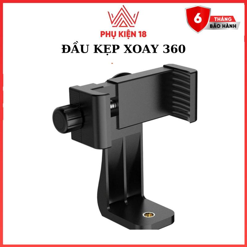 Đầu kẹp Xoay 360 Độ Kèm Ốc Vít 1 / 4 Chuyên Dụng Cho Điện Thoại để vừa tất cả các dòng máy điện thoại Selfie Kem