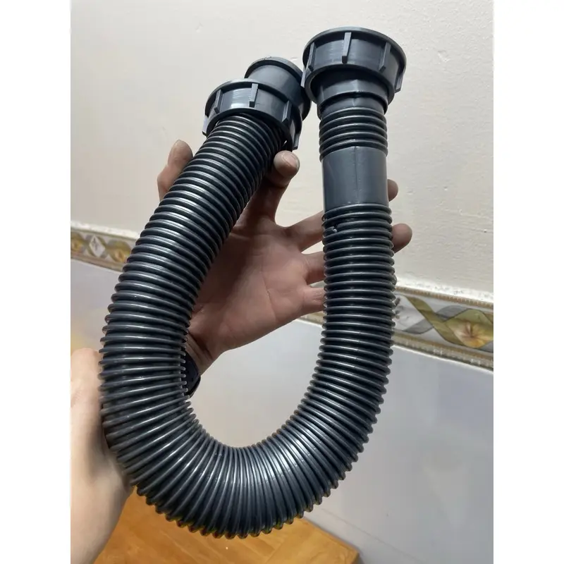 Dây ruột gà xả rửa chén, bát 1 hộc, 2 hộc răng 49, răng 60 nhựa xám 3