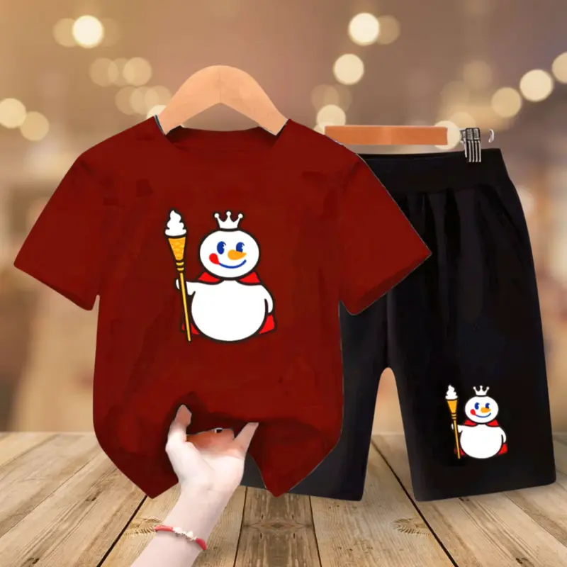 Setelan Baju Kaos Mixue Anak Usia 1-12 Tahun Pakaian Anak Laki-Laki dan Perempuan 3